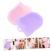 Beavorty 2Pcs Silicone Facial Cleansing Brush Dual Sided Exfoliating Scrubbers for Deep Pore Cleaning and Dead Skin Removal Soft and Portable Manual Face Brush for Women Gentle Skin Care view 2