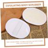 LALADEFIEE 2Pcs Natural Loofah Sponge Pads with Lanyard Exfoliating Body Scrubbers for Gentle Massage and Easy Grip Supple Shower Pads for Thorough Skin Cleansing and Storage view 2