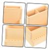 PLAFOPE Double Storage Box for DIY Tools and Makeup Organizer Compact Space Saving Pen Holder and Brush Storage Case Desk Organizer for Office and Home Use view 4