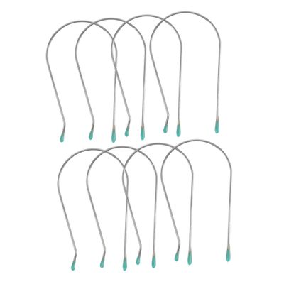 COOLHIYA 8pcs Electric Heating Curling Clips Replacement for Hot Roller Clamp Accessories U Shaped Fixed Hair Curler Clips for Quick DIY Styling at Home