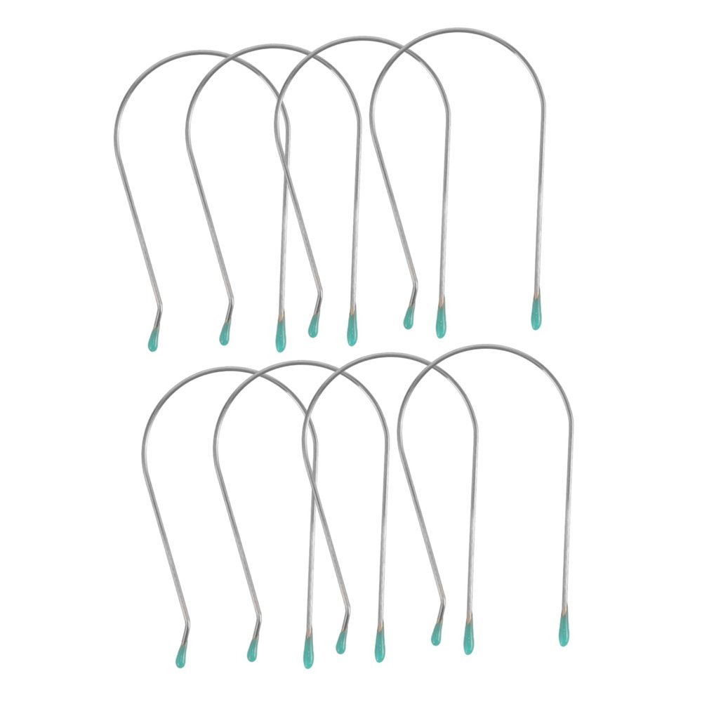 COOLHIYA 8pcs Electric Heating Curling Clips Replacement for Hot Roller Clamp Accessories U Shaped Fixed Hair Curler Clips for Quick DIY Styling at Home