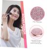 MERRYHAPY Portable Folding Round Makeup Mirror with Accents Lightweight Metal Cosmetic Tool for Travel and Daily Use Chic Pink and Rose Gold Compact Vanity Women view 2