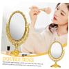 Vaguelly Vintage Style Swivel Vanity Mirror Rotation Double Sided Desktop Makeup Mirror with Stable Base for Home Decor and Precise Makeup Application view 2