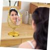 Vaguelly Vintage Style Swivel Vanity Mirror Rotation Double Sided Desktop Makeup Mirror with Stable Base for Home Decor and Precise Makeup Application view 4