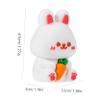 DECHOUS Small Cute Bunny Pencil Sharpener for Eyebrow Decorative Pencils Sturdy Safe Material Easy to Use Sharpener for Home and Makeup Efficient Smooth Sharpening Tool view 2