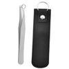 SOESFOUFU Stainless Steel Nose Hair Trimming Tweezers Nose Hair Remover for Men Reusable Lightweight with Black Carry Case for Travel view 1