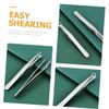 SOESFOUFU Stainless Steel Nose Hair Trimming Tweezers Nose Hair Remover for Men Reusable Lightweight with Black Carry Case for Travel view 3