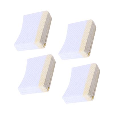 Beatifufu 160pcs Arc Shaped Makeup Removal Pads for Women Lightweight Eye Cosmetics Cushions with Adhesive Strips Practical Makeup Accessories for Home and Travel