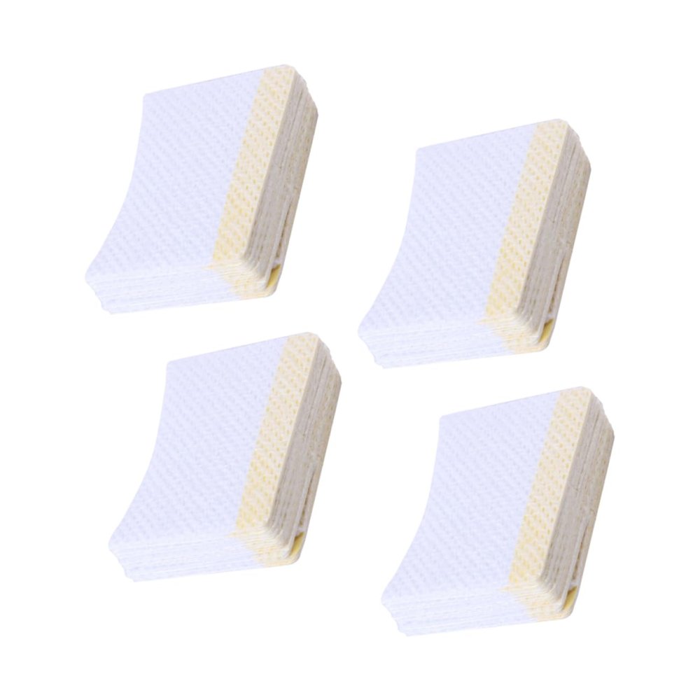 Beatifufu 160pcs Arc Shaped Makeup Removal Pads for Women Lightweight Eye Cosmetics Cushions with Adhesive Strips Practical Makeup Accessories for Home and Travel