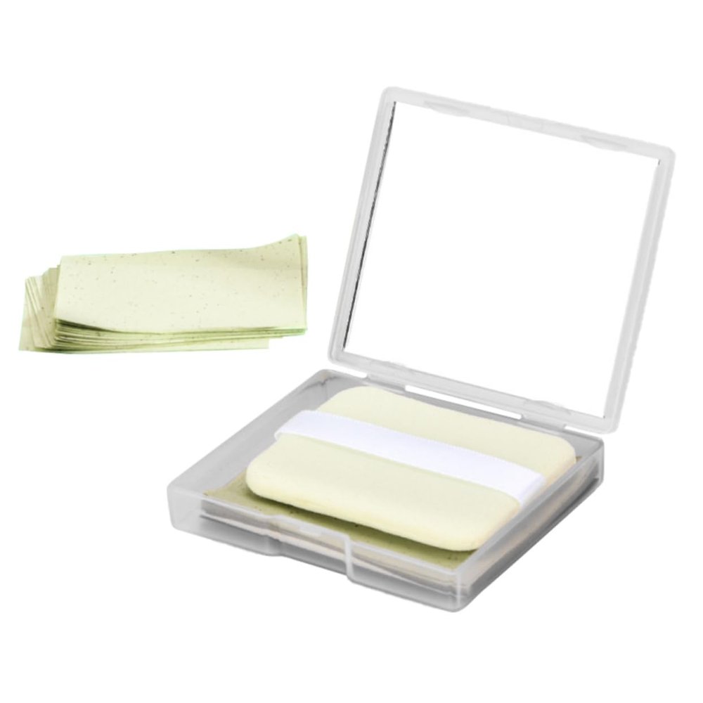 Healeved Blotting Sheets with Mirror Case Portable Makeup Oil Absorbing Papers for Face and Shine Removal Suitable for Men and Women