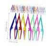 ETHZZLE 30Pcs Small Plastic Eyebrow Tweezers for Women and Men Lightweight Eyebrow Trimming Tool for Fine Hair Removal Portable Makeup Supplies for Daily Use view 2