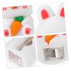 TOPPERFUN Cute Bunny Cartoon Handheld Pencils Sharpener for Small Eyebrow Pencil Sharpener with Smooth Sharpening Practical Decorative for Home and Office Use view 4