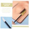 BESTYASH 50pcs Disposable Eyelash and Eyebrow Brush Applicators with Soft Nylon Bristles Dual Ended Lash Comb and Brow Grooming Tool for Precise Makeup Application Travel Friendly view 2