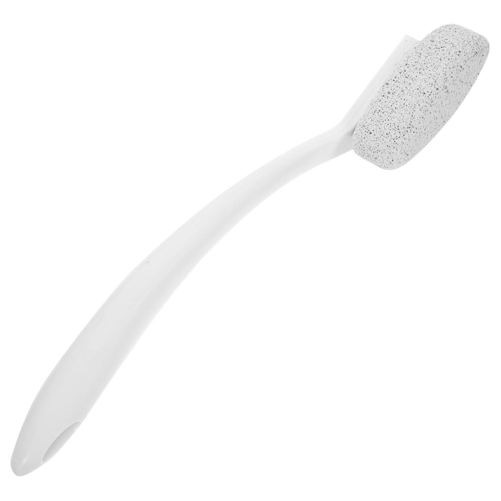 Outanaya Ergonomic Long Handle Foot File Callus Remover for Feet Reusable Pumice Scrubber Gentle Exfoliating Tool for Dead Skin Removal
