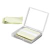 PLAFOPE Blotting Sheets for Face with Mirror Puff Facial Oil Absorbing Paper for Oily Skin Portable Compact Case and Pore Shrinking for Men and Women view 1