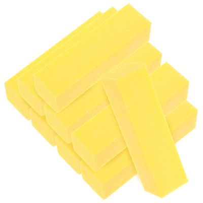 BIUDECO 10pcs Sponge Nail Files Fine Grit Nail Buffer Blocks for Manicure Pedicure Portable and Polishing Tools Suitable for Natural