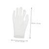 Beavorty 12 Pairs White Cotton Moisturizing Gloves for Adults Thickened Working Gloves for Autumn Winter Soft and Comfortable for Dry Hands Care view 2