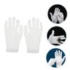 Beavorty 12 Pairs White Cotton Moisturizing Gloves for Adults Thickened Working Gloves for Autumn Winter Soft and Comfortable for Dry Hands Care view 4