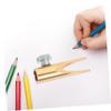HONMEET Portable Dual Use Pencil and Eyebrow Sharpener Lightweight Handheld Metal Cutter for Precise Sharpening Easy Operation for Students Artists and Makeup Use view 3