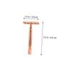 Gogogmee 2PCS Double Edged Manual Safety Razors for Men and Women Weighted Metal Beard Hair Shavers with Textured Grip Portable Traditional Shaving in Rose Gold and Silver view 2