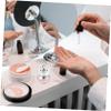 PLAFOPE 3pcs Refillable Travel Cream Jars Pink Acrylic Containers with Lids for Cosmetics Eye Cream Lotion Storage Portable Small Toiletry Bottles for Business Trips and Daily Use view 2