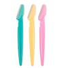 Eyebrow Razor Facial Hair Remover Eyebrow Trimmer Eye Brow Grooming kit Shaver 3 Colors Shavers with Precision Cover, Hair Remover Trimmers (Pack of 3) view 1