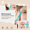 Eyebrow Razor Facial Hair Remover Eyebrow Trimmer Eye Brow Grooming kit Shaver 3 Colors Shavers with Precision Cover, Hair Remover Trimmers (Pack of 3) view 4