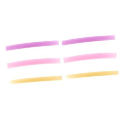 NIYANGLE 6 Pairs Silicone Eyelash Perm Pads for Lash Lifting Reusable Curler Pads with Soft Silicone Gaskets Easy to Use Eyelash Curlers Suitable for Salon and Home Lash Lift Kits