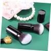 BUTIFULSIC 2pcs Retractable Makeup Brush with Flat and Angled Soft Bristles Handles for Travel Portable Powder and Face Makeup Brushes with Comfortable Grip view 4