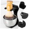 BUTIFULSIC Safety Razor Stand Acrylic Shaving Brush Holder for Men Grooming Compact Desktop Razor Display Organizer with Quick Dry Design Portable Space Saving Shave Brush Support view 2