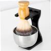 BUTIFULSIC Safety Razor Stand Acrylic Shaving Brush Holder for Men Grooming Compact Desktop Razor Display Organizer with Quick Dry Design Portable Space Saving Shave Brush Support view 4