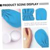 Beatifufu Essential Oil Moisturizing Gloves for Skin Care Heat Therapy Hand Cover Spa Mittens for Daily Moisturizing and Wax Treatment Suitable for Womens Home and Salon Use Blue view 2