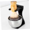 BIUDECO Compact Acrylic Razor Stand with Non Slip Base for Mens Shaving Brush and Safety Razor Space Saving Design for Bathroom Fast Drying Beard Shaving Tool Holder view 3