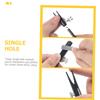 WOFASHPURET Shape Aluminium Alloy Pencil Sharpener Single Hole Sharpener for Makeup Brow Eyeliner Cosmetic Pencils Home School Use Compact Lightweight view 4