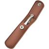 BIUDECO Stainless Steel Nose Hair Remover Tweezers with Round Head Ergonomic Trimming Tool for Mens Nasal and Eyebrow Hair Grooming Precision with Brown Leather Case view 1