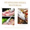 Baluue 3pcs Stainless Steel Fish Bone and Poultry Hair Tweezers Flat and Angled Tips for Hair Removal Lightweight Kitchen Gadget for Cooking and Food Preparation view 3