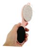 ADOCARN Professional Pedicure Tool Foot Scrubber with File and Dense Brush for Exfoliating Dead Skin Reusable Pumice Stone for Shower Use Handheld Foot Trimmer for Smooth Callus Removal view 3
