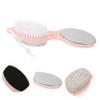ADOCARN Professional Pedicure Tool Foot Scrubber with File and Dense Brush for Exfoliating Dead Skin Reusable Pumice Stone for Shower Use Handheld Foot Trimmer for Smooth Callus Removal view 4