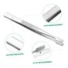 AUTSUPPL 10Pcs Stainless Steel Stamp Tweezers for Stamp Collecting and Precision Collector Tools with Ergonomic Grip for Eyelash Application and Jewelry Making view 2