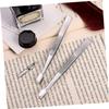 AUTSUPPL 10Pcs Stainless Steel Stamp Tweezers for Stamp Collecting and Precision Collector Tools with Ergonomic Grip for Eyelash Application and Jewelry Making view 3
