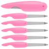FRCOLOR 6Pcs Folding Portable Nail Files with Dual Sided Buffers Manicure Tools for Nail Art and Safe Pedicure Polishing Strips Pink for Professional and Home Use view 1