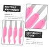 FRCOLOR 6Pcs Folding Portable Nail Files with Dual Sided Buffers Manicure Tools for Nail Art and Safe Pedicure Polishing Strips Pink for Professional and Home Use view 3