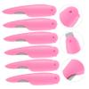 FRCOLOR 6Pcs Folding Portable Nail Files with Dual Sided Buffers Manicure Tools for Nail Art and Safe Pedicure Polishing Strips Pink for Professional and Home Use view 4