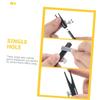 HAKIDZEL Double Side Shape Eyebrow Pencil Sharpener Manual Makeup Sharpener for Eyeliner and Lip Liner Pencils Easy to Use and Carry view 4
