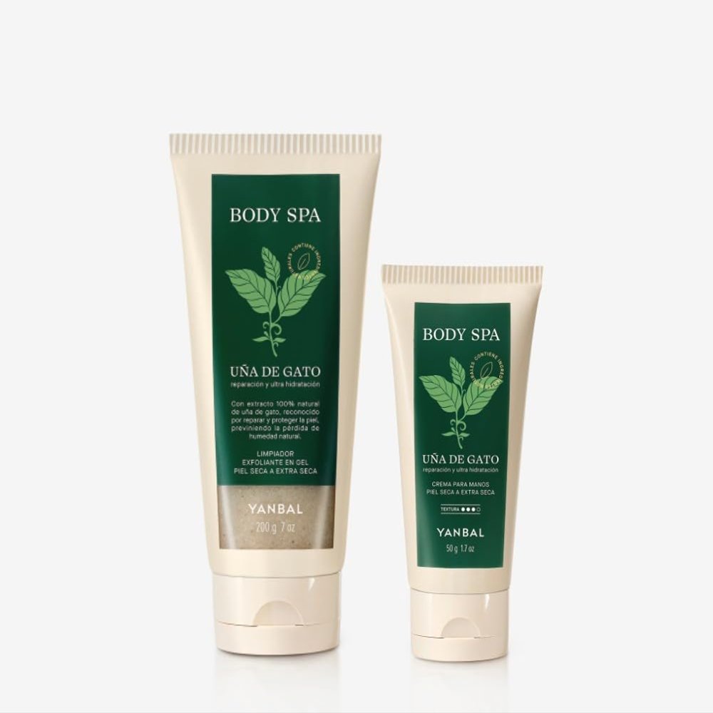 Ua de gato crema para manos hands cream and gel expliante para manos exfoliating gel for hands & Body Ua de gato Body Spa PACK Yanbal.