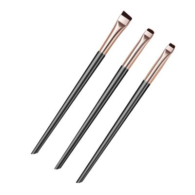 BESTYASH Black Gold Eyeliner Brush Angled Fine Tip Applicator Soft Professional Makeup Tool for Precise Eye Liner and Concealer Under Eye Application