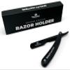 Gentlemen Republic Barber Exposed Straight Razor  Black Wood Edition | Professional Stainless Steel Blade Holder for Mens Shaving & Beard Shaping  Straight Edge Barber Razor (Blades Not Included) view 2