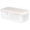 AUTSUPPL Transparent Lipstick Storage Box with Lid Elegant White Makeup Organizer for Vanity Countertop and Home Cabinet Dust Resistant Cosmetic Storage Case for Desk and Table Organization view 1