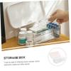 AUTSUPPL Transparent Lipstick Storage Box with Lid Elegant White Makeup Organizer for Vanity Countertop and Home Cabinet Dust Resistant Cosmetic Storage Case for Desk and Table Organization view 3