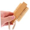 BESTYASH 2pcs Professional Double Side Nail Brushes Bristle Manicure Cleaning Tools for Fingernail Dust Removal Portable Handheld Nail Dust Cleaner for Home and Salon Use view 3